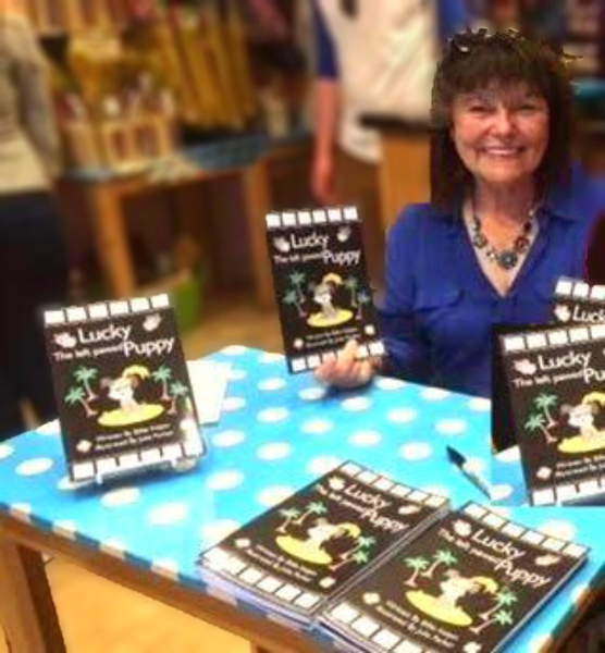 Billie Kelpin, author of "Lucky, the Left Pawed Puppy"